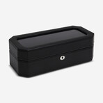 Windsor Vegan Leather 5-Piece Watch Box // Black // 458303