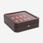 Windsor Vegan Leather 15-Piece Watch Box // Brown + Orange // 458506