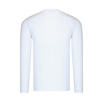 V-Neck Sweatshirt // White (S)