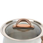 BergHOFF Ouro Gold 18/10 Stainless Steel 6.25" Saucepan with Glass Lid 2.5qt.