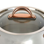 BergHOFF Ouro Gold 18/10 Stainless Steel 8" Stockpot with Glass Lid // 5qt.