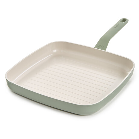 BergHOFF Balance Nonstick Ceramic Grill Pan 11" // Recycled Aluminum // Sage