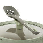 BergHOFF Balance Nonstick Ceramic Sauté Pan (Long Handle) 10.25" // 3.1qt. With Glass Lid // Recycled Aluminum // Sage