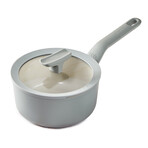 BergHOFF Balance Nonstick Ceramic Saucepan 7" // 2.1qt. With Glass Lid // Recycled Aluminum // Moonmist