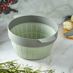 BergHOFF Balance Nonstick Ceramic Stockpot 10" // 4.6qt. With Glass Lid // Recycled Aluminum // Sage