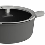 BergHOFF Leo Non-stick Cast Aluminum Stockpot 11"// 6.9 Qt. // Grey