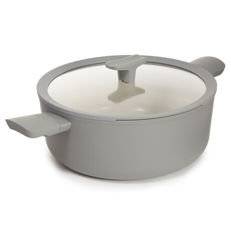 BergHOFF Balance Nonstick Ceramic Stockpot 11" // 6.5qt. With Glass Lid // Recycled Aluminum // Moonmist