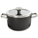 Graphite Nonstick Ceramic 8" Stockpot 3.3qt. With Glass Lid // Sustainable Recycled Material