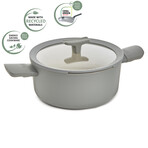 BergHOFF Balance Nonstick Ceramic Stockpot 10" // 4.6qt. With Glass Lid // Recycled Aluminum // Moonmist