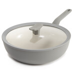 BergHOFF Balance Nonstick Ceramic Wok Pan 11" // 4.4qt. With Glass Lid // Recycled Aluminum // Moonmist