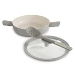 BergHOFF Balance Nonstick Ceramic Sauté Pan 10.25" // 3.1qt. With Glass Lid // Recycled Aluminum // Moonmist