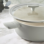 BergHOFF Balance Nonstick Ceramic Stockpot 11" // 6.5qt. With Glass Lid // Recycled Aluminum // Moonmist