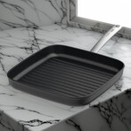 Graphite Nonstick Ceramic Grill Pan 11" // Sustainable Recycled Material