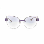 Women's // Kitten Cartel Cateye Sunglasses // Lilac + Gold Mirror