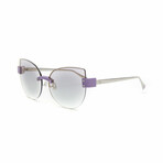 Women's // Kitten Cartel Cateye Sunglasses // Lilac + Gold Mirror