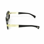 Women's // Wild Paradise Acetate Sunglasses // Black & Yellow + Solid Gray