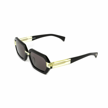 Women's // Wild Paradise Acetate Sunglasses // Black & Yellow + Solid Gray