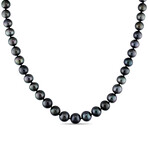 8-10mm Natural-Shaped Cultured Tahitian Pearl Strand Necklace in 14k White Gold - 18 in