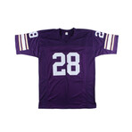 Fran Tarkenton Signed Vikings Jersey Inscribed "HOF 86"  & Ahmad Rashad Signed Vikings Jersey