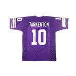 Fran Tarkenton Signed Vikings Jersey Inscribed "HOF 86"  & Ahmad Rashad Signed Vikings Jersey