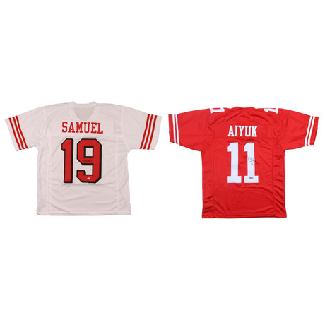 Deebo Samuel Signed 49ers Jersey  & Brandon Aiyuk Signed 49ers Jersey