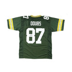 Romeo Doubs Signed Packers Jersey (OKAuthentics), Christian Watson Signed Packers Jersey, & Dontayvion Wicks Signed Packers Jersey