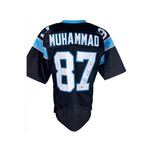 Christian McCaffrey Signed Panthers Jersey, D. J. Moore Signed Panthers Jersey, & Muhsin Muhammad Signed Panthers Jersey