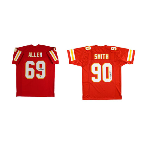 Jared Allen Signed Chiefs Jersey  & Neil Smith Signed Chiefs Jersey