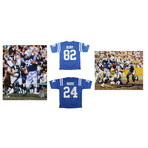 Lenny Moore Signed Colts Jersey Inscribed "HOF 75", Lenny Moore Signed Colts 8x10 Photo Inscribed "HOF 75" , Raymond Berry Signed Colts Jersey Inscribed "HOF 73", & John Mackey Signed Colts 8x10 Photo Inscribed "HOF 92!"