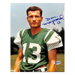 Joe Namath Signed Jets Jersey, Joe Namath Signed 8x10 Jets Photo With Extensive Inscription, & Don Maynard Signed Jets 8x10 Photo