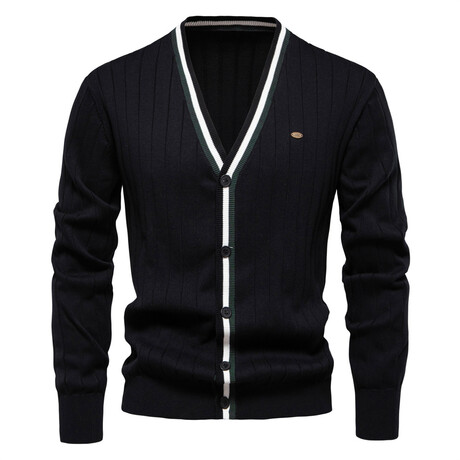 Standar Collar Cardigan // Black (XS)