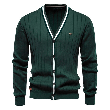 Standar Collar Cardigan // Green (XS)