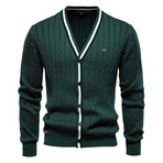 Standar Collar Cardigan // Green (XL)