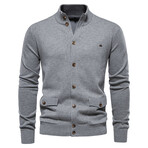 The Utility Cardigan // Gray (M)