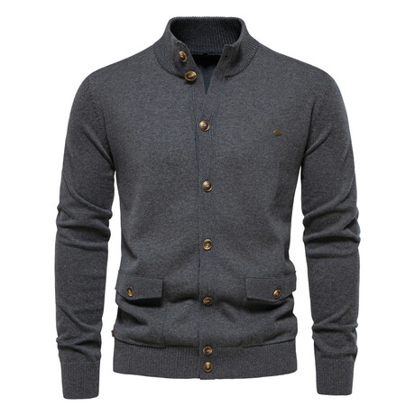 The Utility Cardigan // Dark Gray (XS)