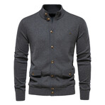 The Utility Cardigan // Dark Gray (S)