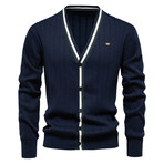 Standar Collar Cardigan // Navy Blue (S)