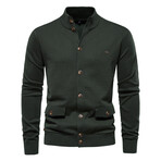 The Utility Cardigan // Dark Green (S)