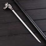 Dog Head Walking Cane Sword // Hidden Sword // 7313