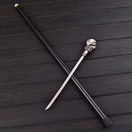 Skull Head Walking Cane Sword // Hidden Sword // 7311