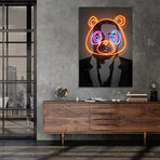 Kanye Print on Acrylic Glass by Octavian Mielu (16"H x 24"W x 0.25"D)