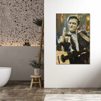 Hello, I'm Johnny Cash Print on Acrylic Glass by Mark Fox (16"H x 24"W x 0.25"D)