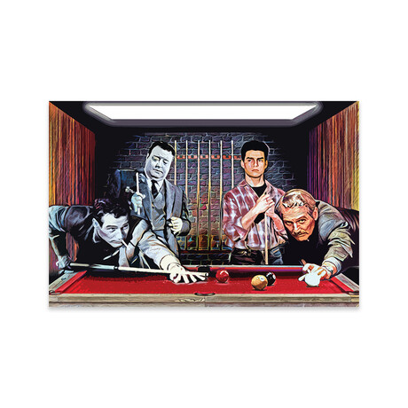 The Color Of Money - Tom Cruise & Paul Newman "Fast Eddie" Print on Acrylic Glass by Rockchromatic (24"H x 16"W x 0.25"D)