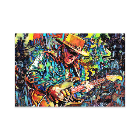 Stevie Ray Vaughan "She’s My Pride And Joy" Print on Acrylic Glass by Rockchromatic (24"H x 16"W x 0.25"D)