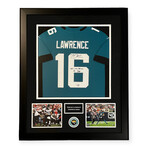 Trevor Lawrence // Jacksonville Jaguars // Autographed Jersey + Inscription + Framed