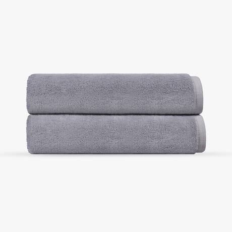 Puresoft 2 Pieces Turkish Bath Sheet Towels Set (White)