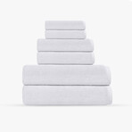 Puresoft 6 Pieces Turkish Towels Set (White)