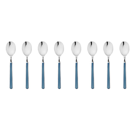 Fantasia Espresso Spoon Set // 8 Pcs. (Light Blue)