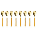 Fantasia Ice Gold Espresso Spoon Set // 8 Pcs. (Ocher Ice Gold)