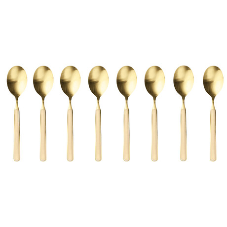 Fantasia Ice Gold Espresso Spoon Set // 8 Pcs. (Ocher Ice Gold)